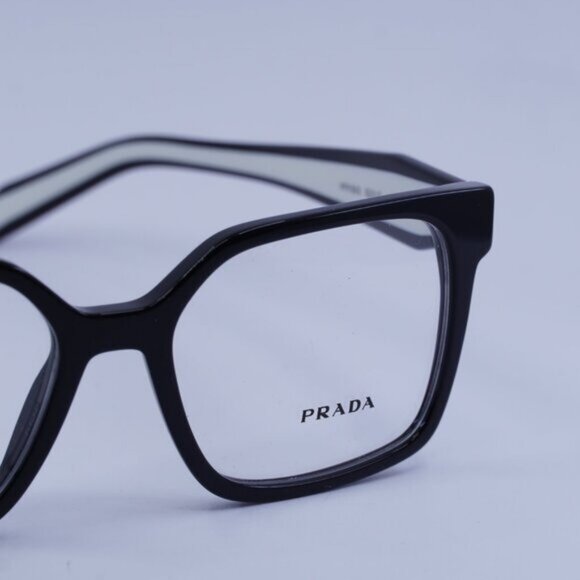 Prada PRB03V 16K1O1 Eyeglasses Black 54mm Square Frame - Picture 4 of 9